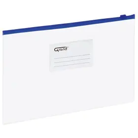 ⁨Zippered envelope folder A5 blue 120-1472 GRAND⁩ at Wasserman.eu