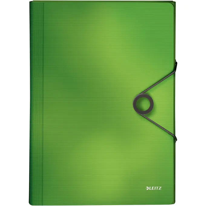 ⁨Teczka z przegródkami PP LEITZ SOLID jasnozielona 45791050⁩ w sklepie Wasserman.eu