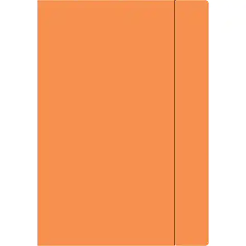 ⁨Folder with rubber band A4+ FLUO orange INTERDRUK⁩ at Wasserman.eu