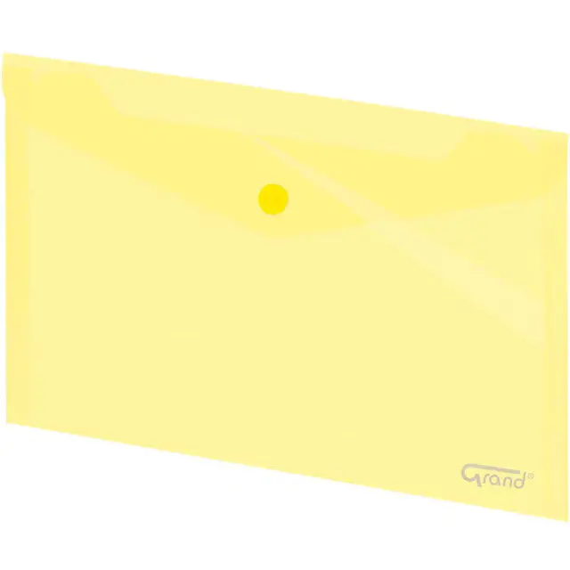 ⁨Teczka kopertowa na zatrzask A5 żółta 043 120-1252 GRAND⁩ w sklepie Wasserman.eu