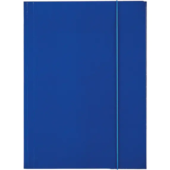 ⁨Lacquered folder with A4 rubber band navy blue ESSELTE 13434⁩ at Wasserman.eu