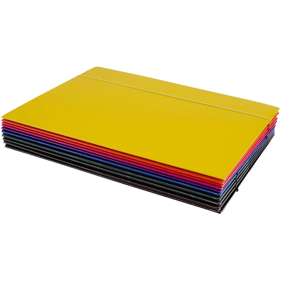 ⁨Folder A4 (JK) school with eraser mix of colors (10 pieces) DASH⁩ at Wasserman.eu