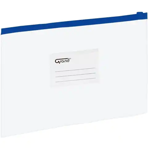 ⁨Foil envelope A4 with zipper EC009B blue 120-1464 GRAND⁩ at Wasserman.eu