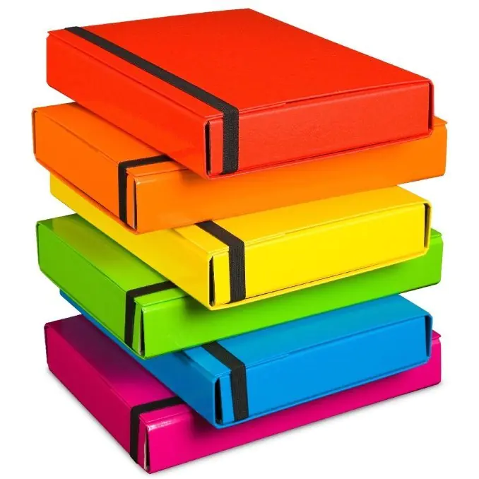 ⁨Folder with elastic band BOX CARIBIC pink 5cm 341/11 VAUPE⁩ at Wasserman.eu