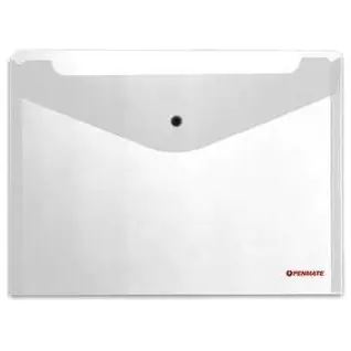 ⁨Teczka kopertowa na zatrzask A4 przezroczysta PP-231 TT6705 PENMATE⁩ w sklepie Wasserman.eu