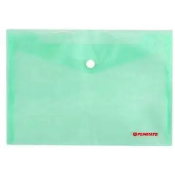 ⁨Teczka kopertowa na zatrzask A4 zielona PP-231 TT6708 PENMATE⁩ w sklepie Wasserman.eu