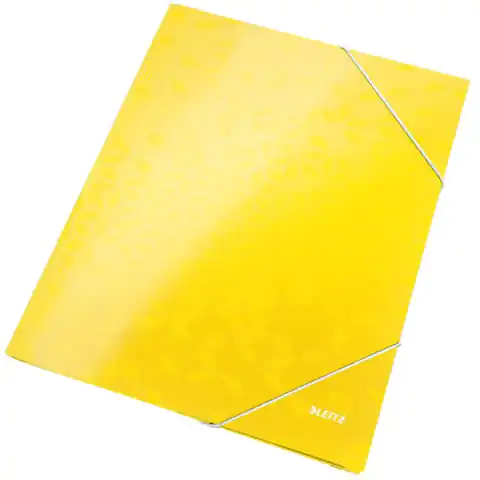 ⁨Cardboard folder with WOW Leitz eraser, yellow 39820016⁩ at Wasserman.eu