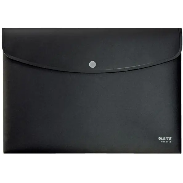⁨Teczka kopertowa Recycle A4 PP, czarna 46780095⁩ w sklepie Wasserman.eu