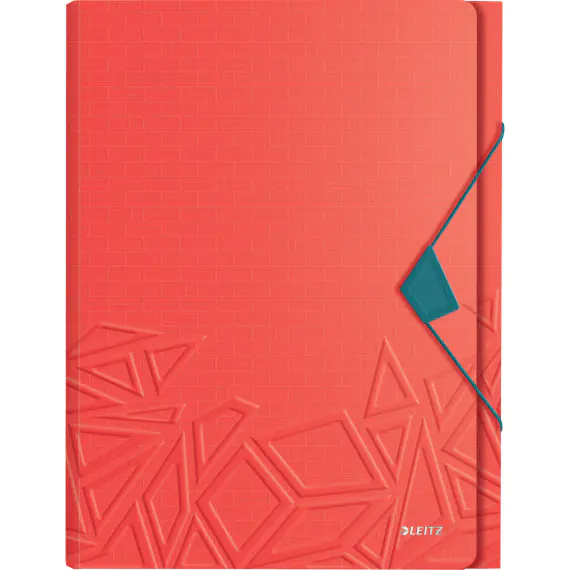 ⁨Folder with compartments Leitz Urban Chic, PP, A4, holds 250 sheets, red 39970020⁩ at Wasserman.eu