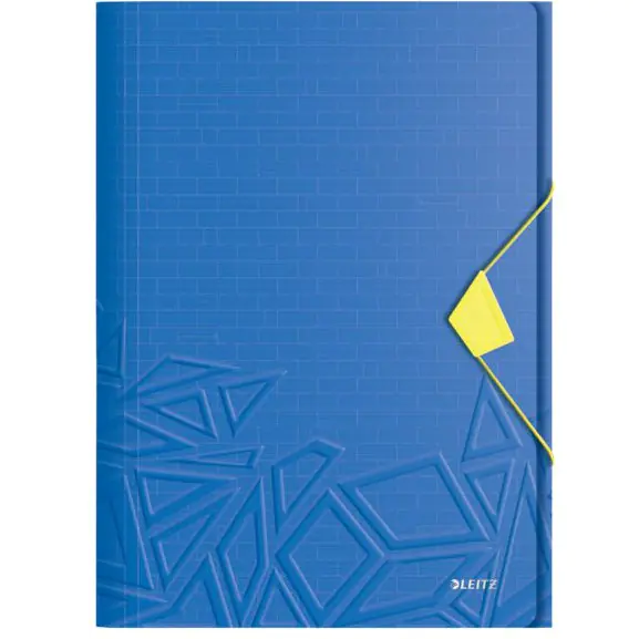 ⁨Folder with Leitz Urban Chic, PP, A4, spine 15 mm, holds 150 sheets, blue 46490032⁩ at Wasserman.eu