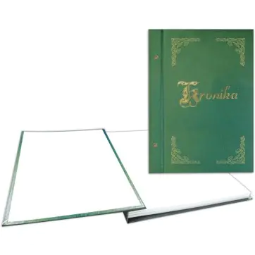⁨Chronicle A4 250x345mm vertical green gold plated 319-028 WARTA⁩ at Wasserman.eu