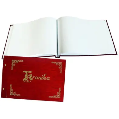 ⁨Chronicle A3 horizontal burgundy, gilded 1829-319-022 WARTA⁩ at Wasserman.eu