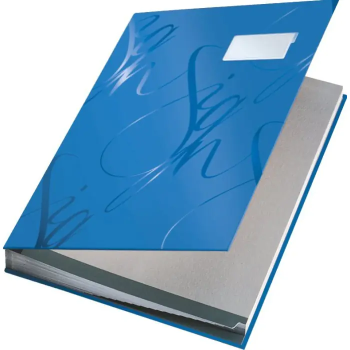 ⁨LEITZ signature book blue 18 compartments 57450035⁩ at Wasserman.eu