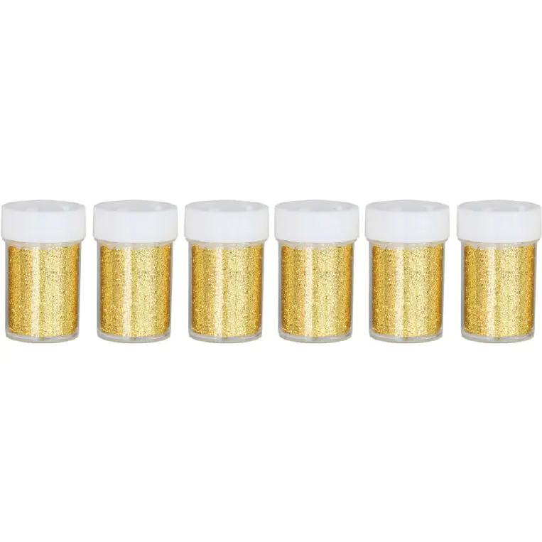 ⁨Gold loose glitter 6x8g (6pcs) MT-0217 ALIGA⁩ at Wasserman.eu