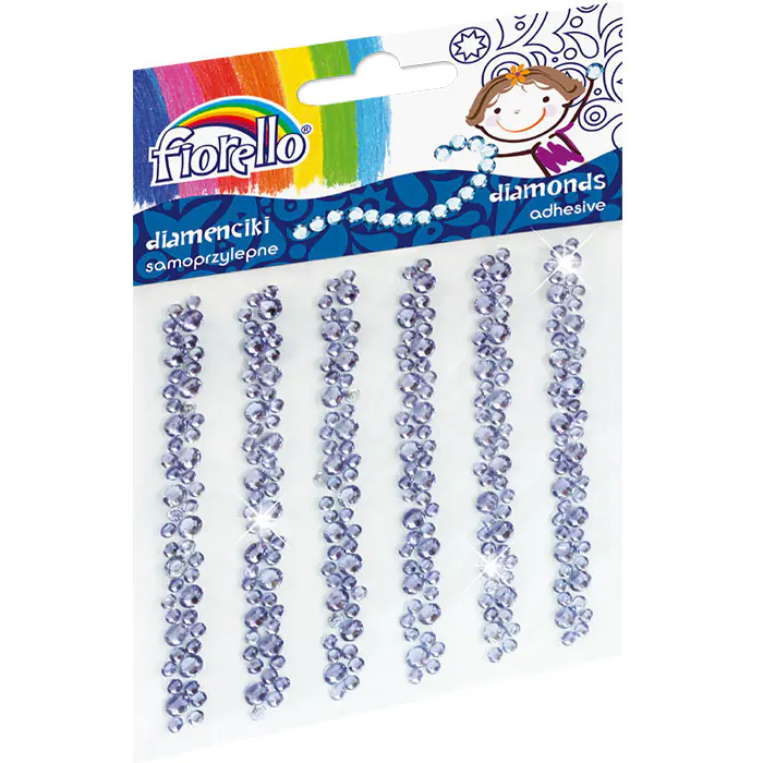 ⁨Self-adhesive diamonds purple strips GR-DS07 170-2403 FIORELLO⁩ at Wasserman.eu