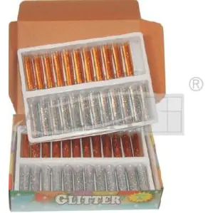 ⁨Glitter gold/silver vial 7ml (48pcs) GL-748/1-GS ALIGA⁩ at Wasserman.eu