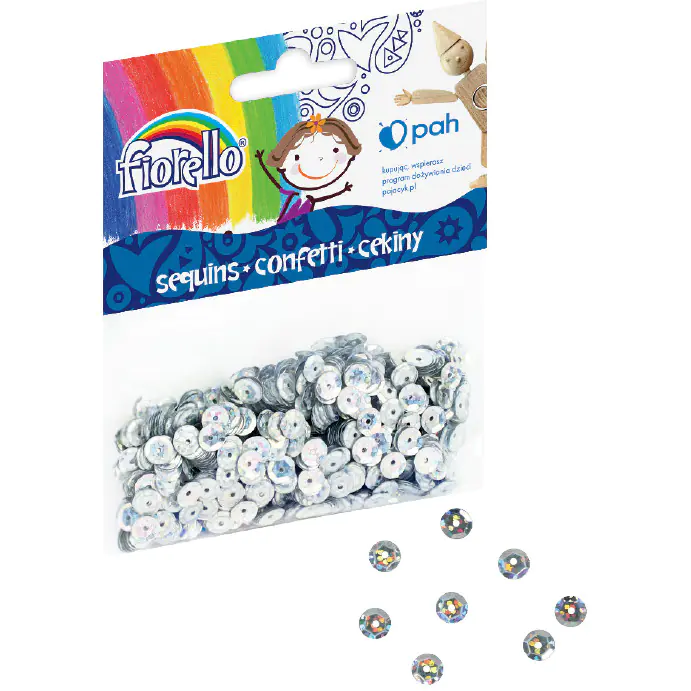 ⁨Confetti sequins FIORELLO GR-C14-6S silver wheels 170-2513⁩ at Wasserman.eu