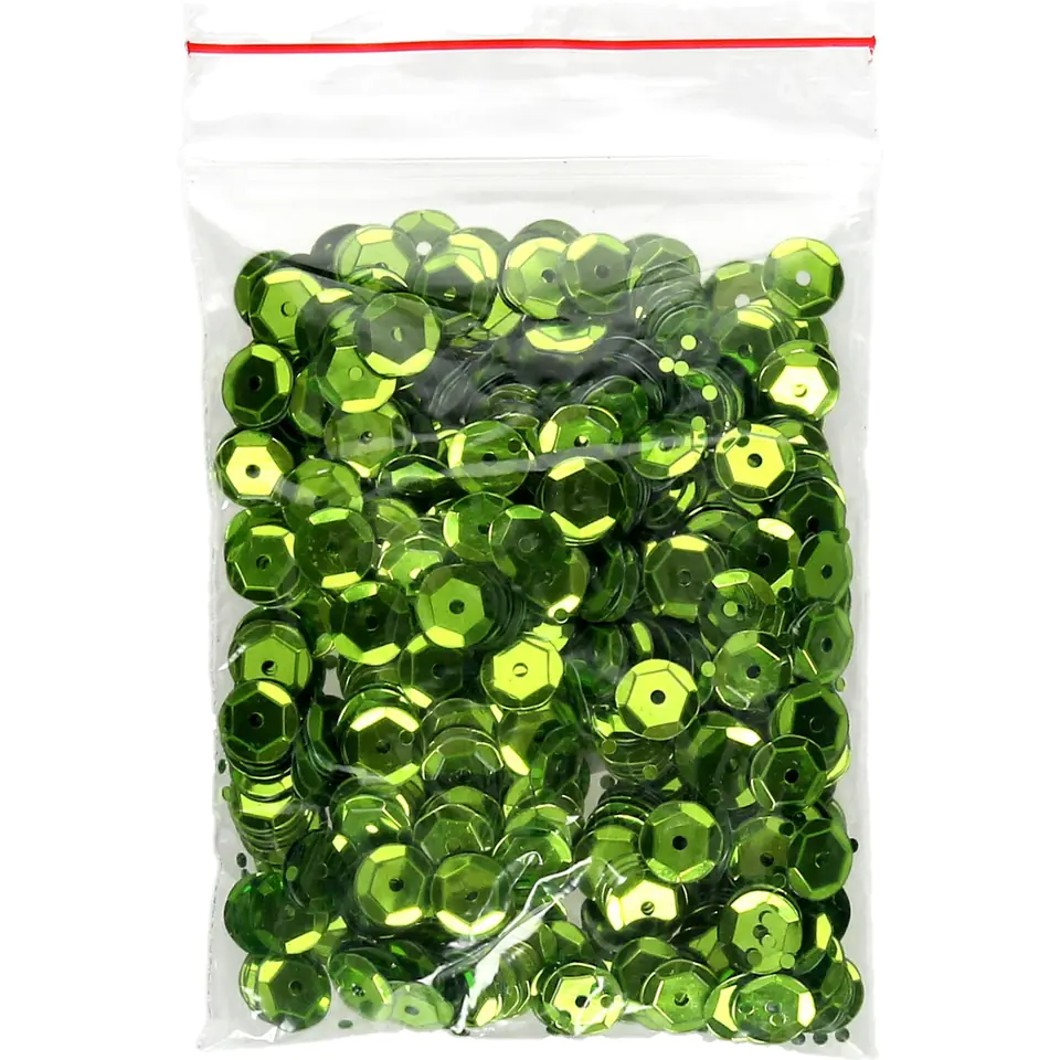 ⁨Shiny sequins 8mm light green B100 BREWIS⁩ at Wasserman.eu