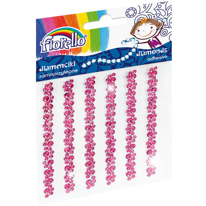 ⁨Self-adhesive diamonds pink GR-DS05 170-2401 FIORELLO⁩ at Wasserman.eu