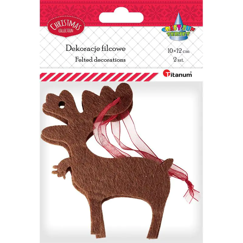 ⁨Fabric reindeer (2 pcs) 10x12 439212 TITANUM⁩ at Wasserman.eu