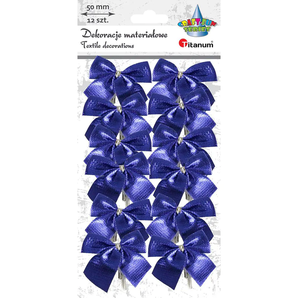 ⁨Kokardy niebieskie (12 szt.) 414423 TITANUM⁩ w sklepie Wasserman.eu