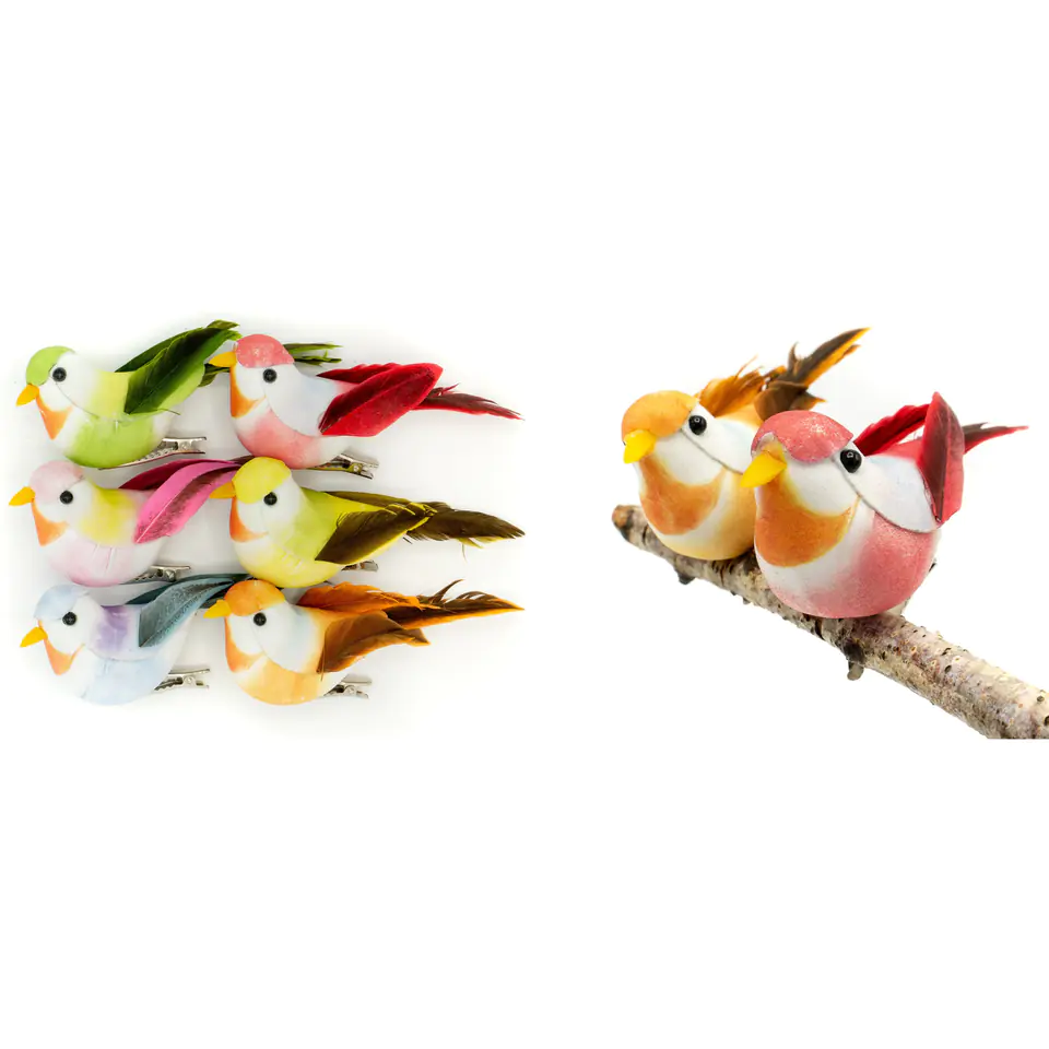 ⁨Decorative birds (6 pcs.) PTD-8475 ALIGA⁩ at Wasserman.eu