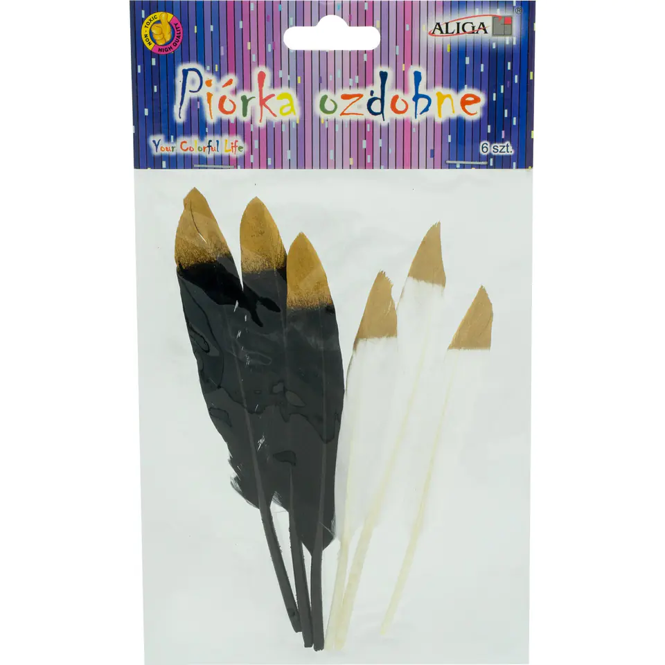 ⁨Decorative feathers 6 pcs. 16,5 cm PD-3257⁩ at Wasserman.eu