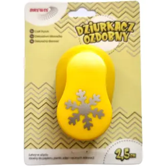 ⁨Decorative hole punch 2,5 cm SNOWFLAKE D25-13 BREWIS⁩ at Wasserman.eu