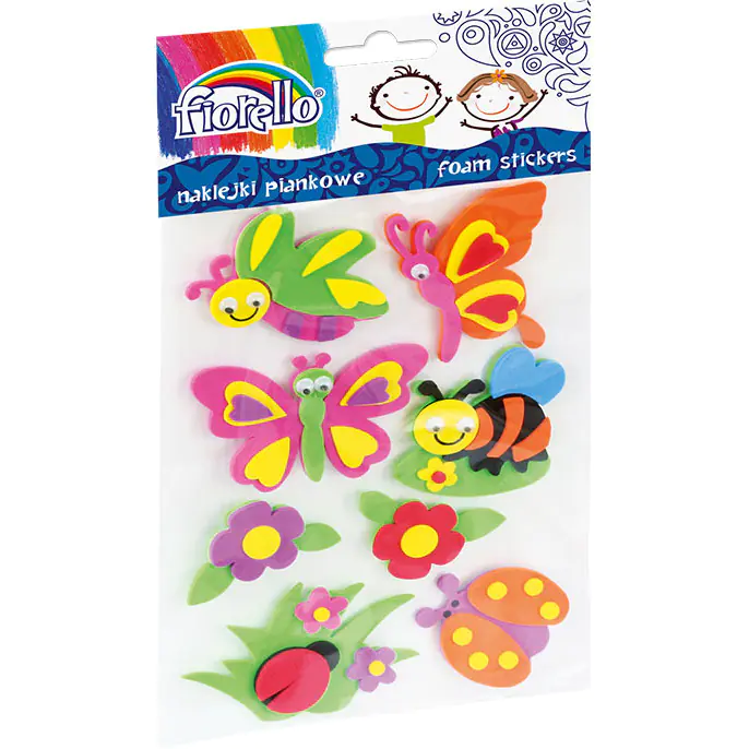 ⁨Foam stickers FIORELLO GR-NP128 insects (8pcs) 170-2384 KW-TRADE⁩ at Wasserman.eu