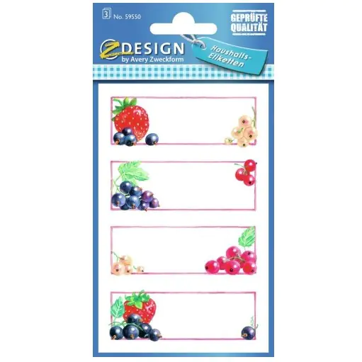 ⁨Pantry stickers for preserves 59550 ZDESIGN AVERY ZWECKFORM⁩ at Wasserman.eu