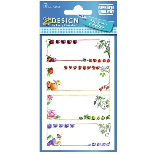 ⁨Pantry stickers for preserves 59652 ZDESIGN AVERY ZWECKFORM⁩ at Wasserman.eu