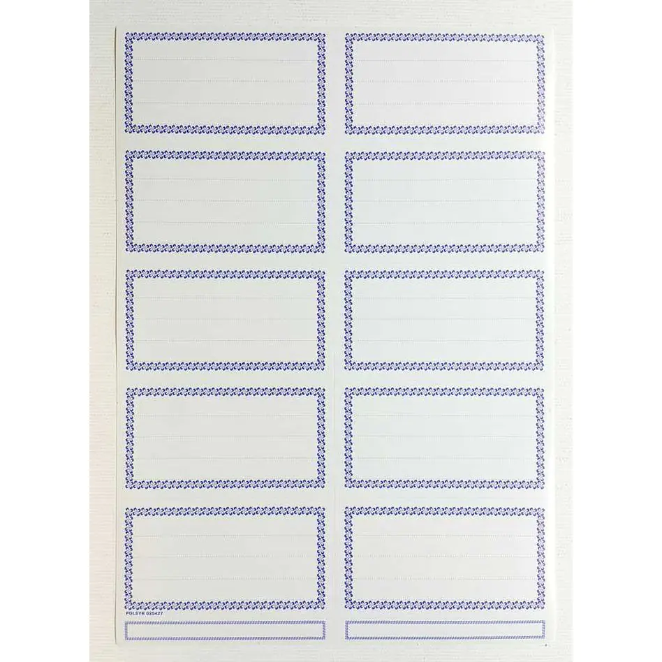 ⁨Sticker for notebook large-10 (25) with border POLSYR⁩ at Wasserman.eu