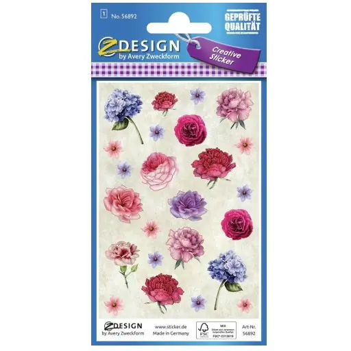 ⁨Stickers for decoration FLOWERS 56892 Z-DESIGN AVERY ZWECKFORM⁩ at Wasserman.eu