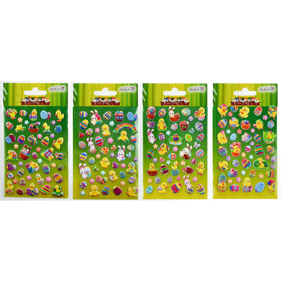 ⁨Naklejki wypukłe WIELKANOC mix NKW-8668 ALIGA⁩ w sklepie Wasserman.eu