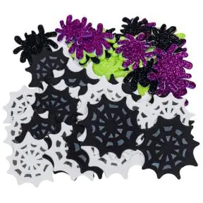⁨HALLOWEEN foam stickers spiders and cobwebs (44 pcs.) PVH2 BREWIS⁩ at Wasserman.eu