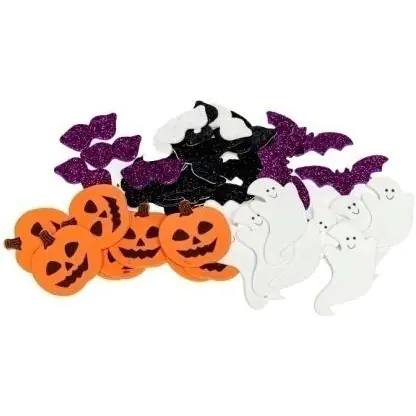 ⁨HALLOWEEN foam stickers pumpkins, ghosts, cats, cobwebs, bats (40 pcs.) PVH1 BREWIS⁩ at Wasserman.eu