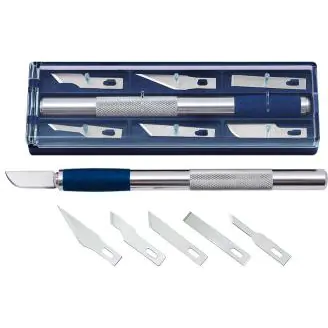 ⁨Scalpel with rubber handle + blades 90008⁩ at Wasserman.eu