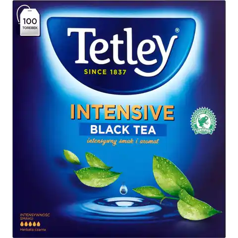 ⁨Herbata TETLEY INTENSIVE (100 torebek *2g) czarna⁩ w sklepie Wasserman.eu