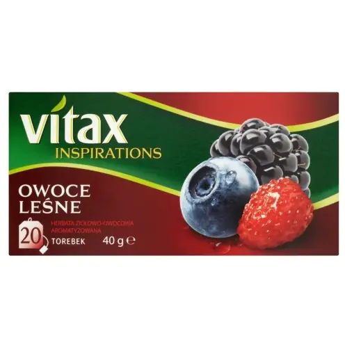 ⁨Herbata VITAX INSPIRATIONS (20 torebek*2g) OWOCE LEŚNE zawieszka⁩ w sklepie Wasserman.eu