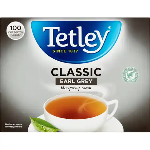 ⁨Herbata TETLEY EARL GREY (100 torebek) czarna⁩ w sklepie Wasserman.eu