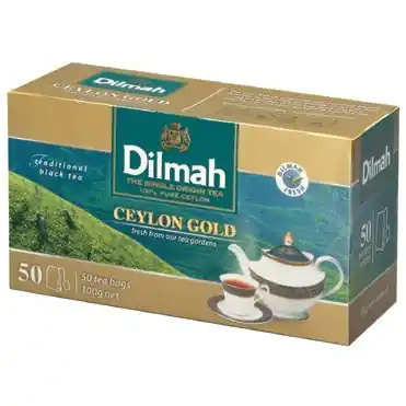 ⁨Herbata DILMAH CEYLON GOLD czarna 50t*2g⁩ w sklepie Wasserman.eu