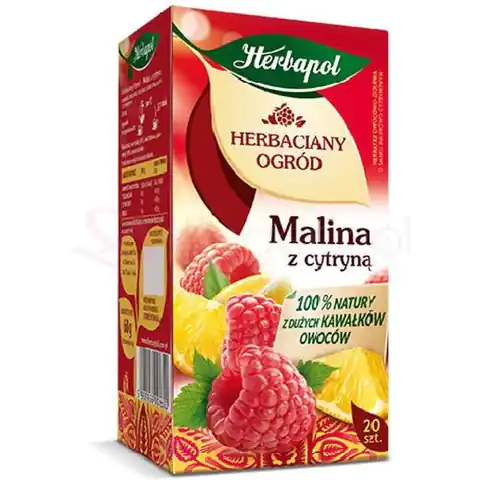 ⁨Herbata HERBAPOL owocowo-ziołowa (20 tb) Malina z Cytryną 54g HERBACIANY OGRÓD⁩ w sklepie Wasserman.eu