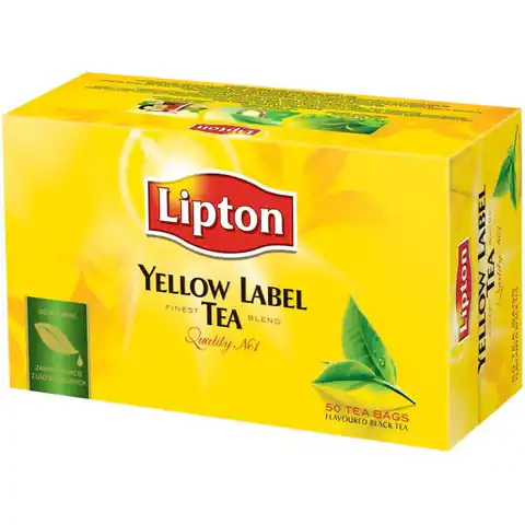 ⁨Herbata LIPTON YELLOW LABEL 50 torebek⁩ w sklepie Wasserman.eu