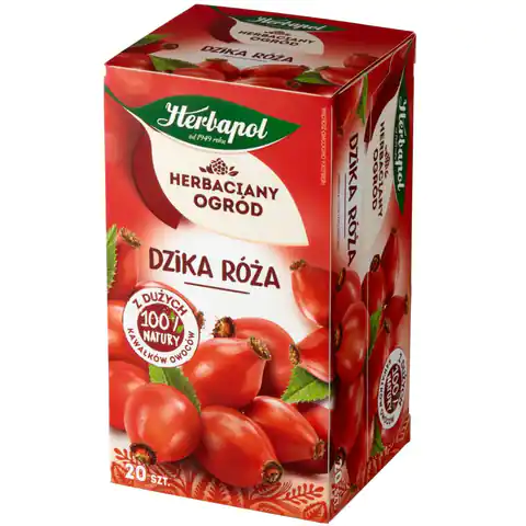 ⁨Herbata HERBAPOL owocowo-ziołowa (20 tb) Dzika Róża 70g HERBACIANY OGRÓD⁩ w sklepie Wasserman.eu