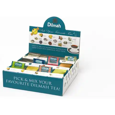 ⁨DILMAH PICK'N'MIX tea set 120t 6 flavors⁩ at Wasserman.eu