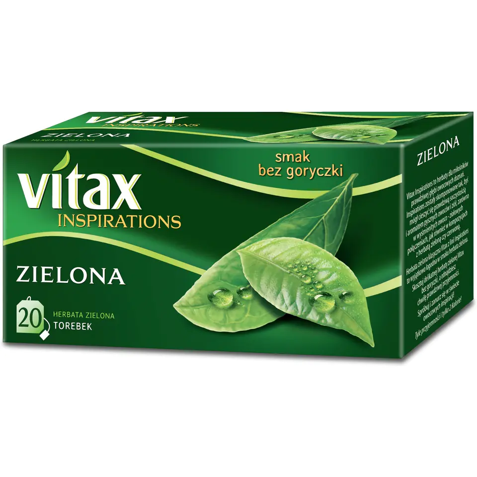 ⁨VITAX INSPIRATIONS tea (20 bags) green 30g pendant⁩ at Wasserman.eu