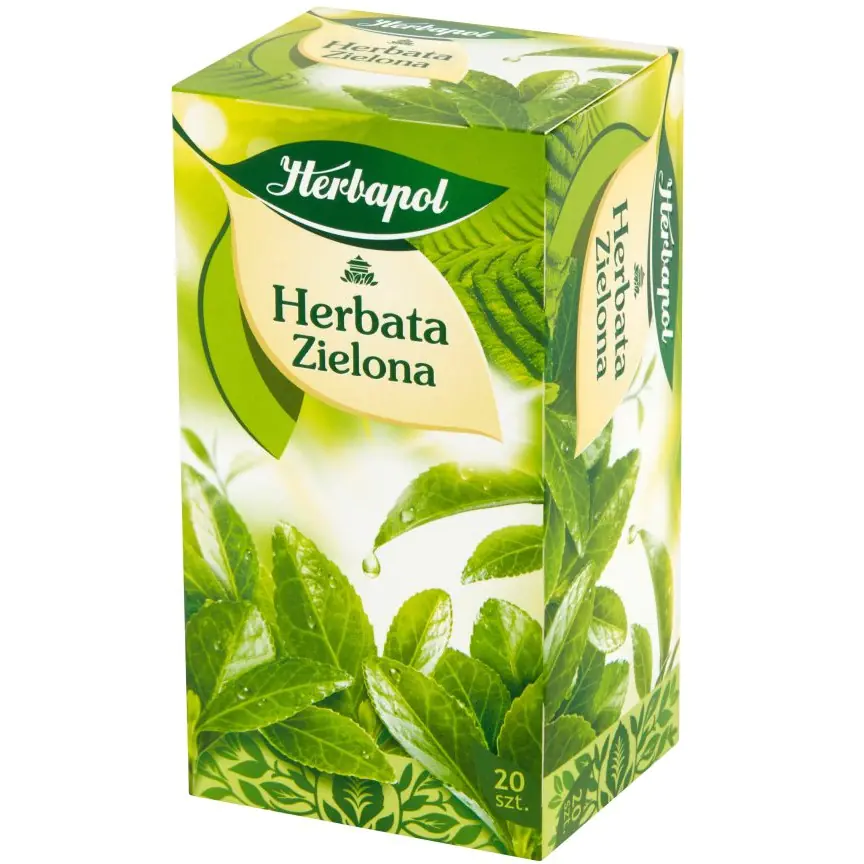 ⁨Herbata HERBAPOL zielona (20 torebek*2g)⁩ w sklepie Wasserman.eu