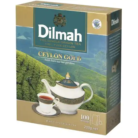 ⁨Herbata DILMAH GOLD (100 torebek*2g) czarna⁩ w sklepie Wasserman.eu