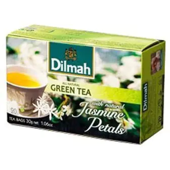 ⁨DILMAH tea (20 bags) green with jasmine flower⁩ at Wasserman.eu