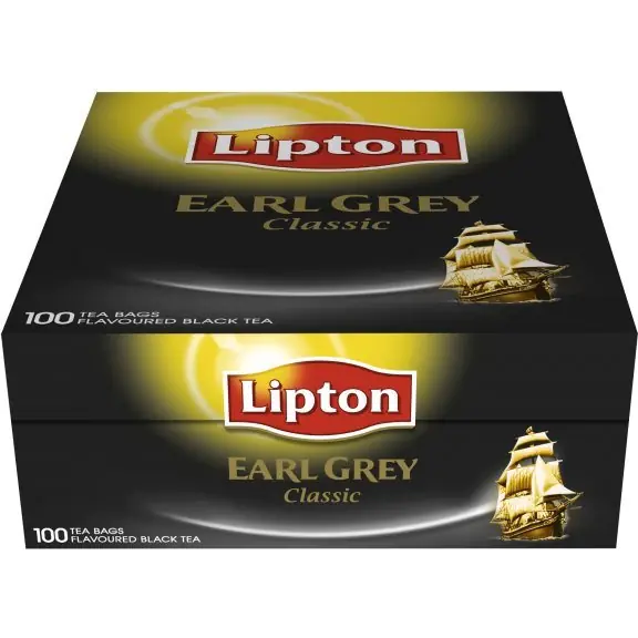 ⁨Lipton black tea Earl Grey 100 bags⁩ at Wasserman.eu